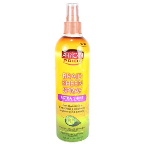 African Pride Braid Sheen Extra Spray 12oz